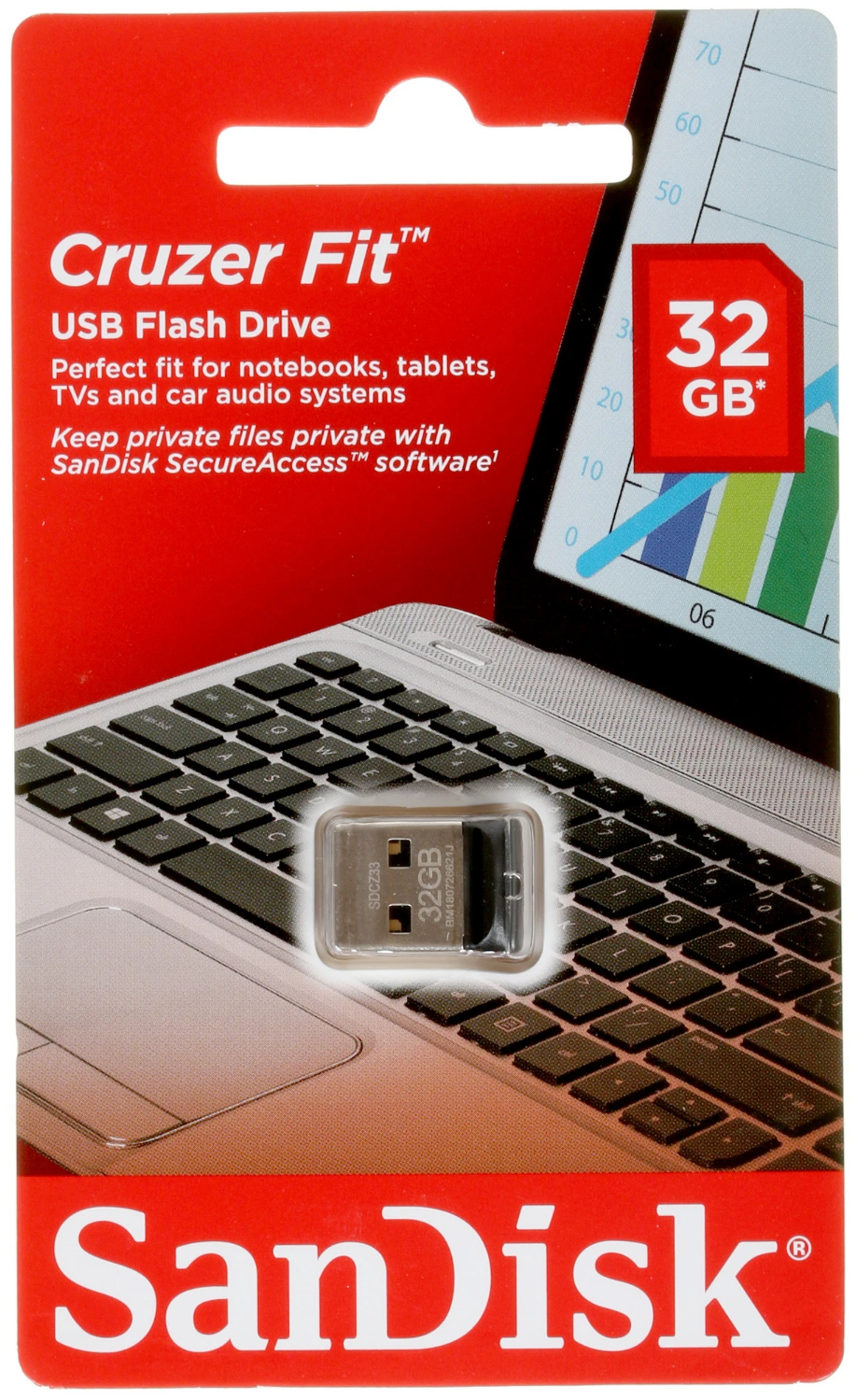 Память USB 32 ГБ Sandisk Cruzer Fit SDCZ33-032G-G35